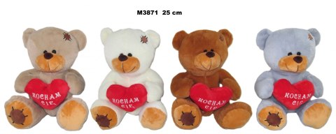 Pluszak 25 cm Miś z sercem Kocham Walentynki SUN-DAY M3871-24