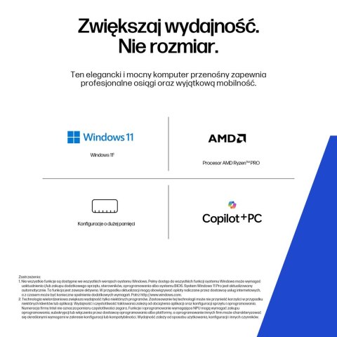 HP ZBook 8 G1ak 14 Ryzen AI 7 PRO 350 14.0"WQXGA 120Hz 500nits AG 32GB DDR5 5600 SSD1TB Radeon 860M Cam IR 5 MPx 62Wh W11Pro 3Y 