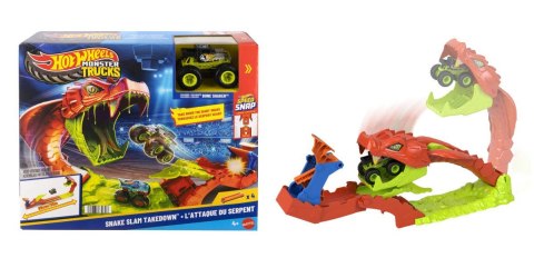 Hot Wheels Monster Trucks Mega skok Nokaut węża Zestaw JJN44 PUD2