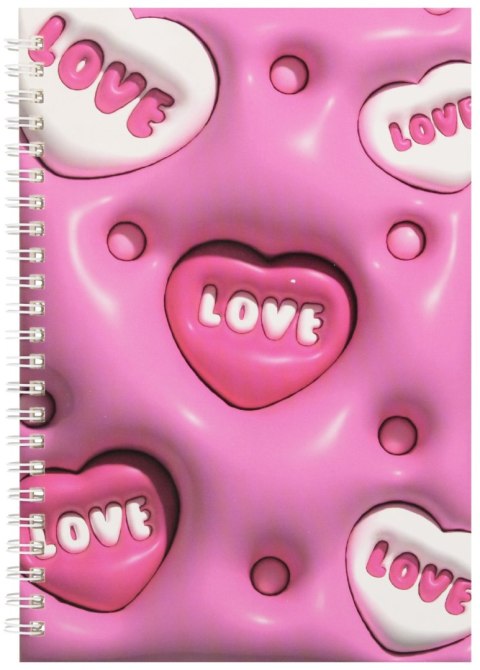 Kołonotes A5 Serce Walentynki TOYS D45497