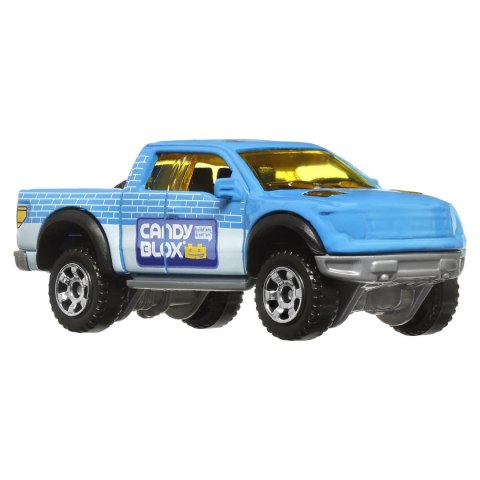 Matchbox Candy Samochodzik licencja; asortyment metalowych pojazdów w skali 1:64 z dekoracjami nawiązującymi do popularnych mare