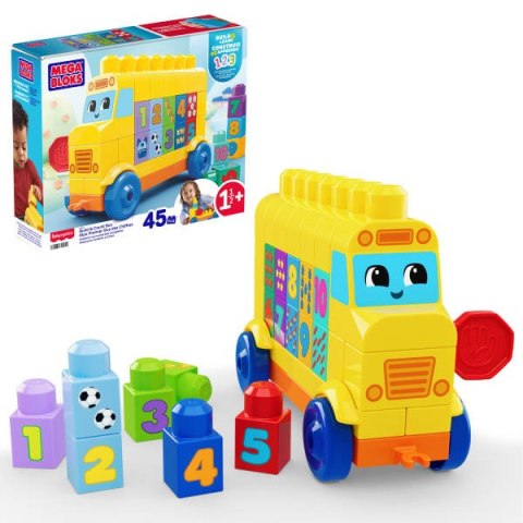 Mega Bloks Autobus Buduj i licz Pojazd i klocki JKG34 PU3