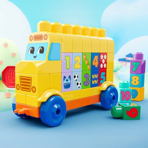 Mega Bloks Autobus Buduj i licz Pojazd i klocki JKG34 PU3