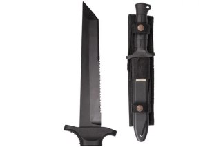 Nóż Mil-Tec German Combat Knife Black 2000 stal 440