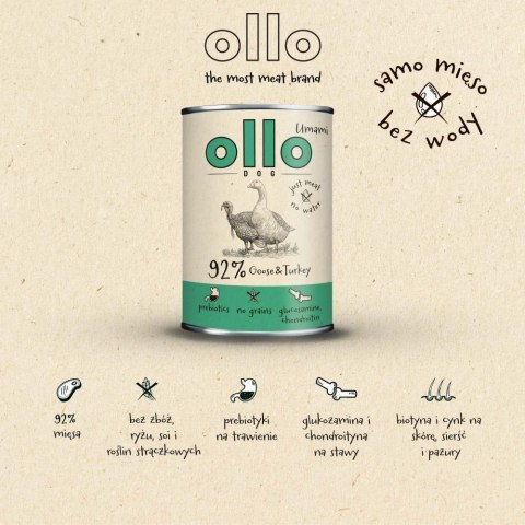 Ollo Umami Gęś i Indyk 850g