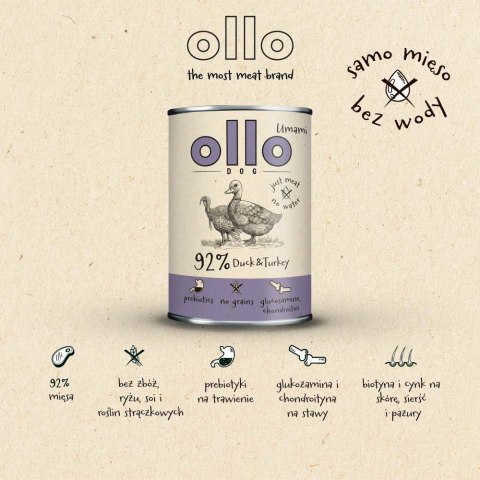 Ollo Umami Kaczka i Indyk 850g