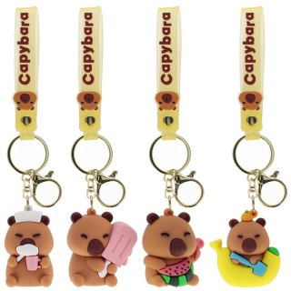 BRELOK GUM KAPIBARA 5CM Z OPASKA MIX FOL A 12