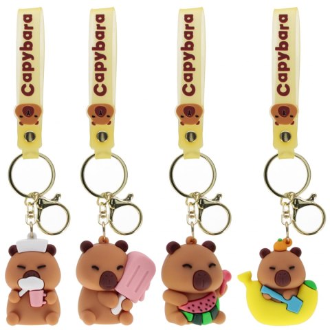 Brelok gumowy Kapibara 5cm z opaską mix A 12 500410 BMG