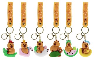 BRELOK GUM KAPIBARA 6CM Z OPASKA MIC FOL A 12