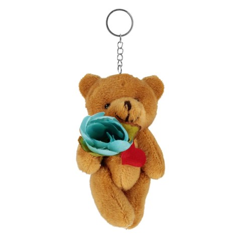 Brelok pluszowy Miś serce kwiat 9cm A 12 Walentynki TOYS