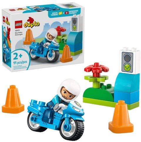 KLOCKI KONSTR LEGO 10471 DUPLO NIEB MOTOR POLICE