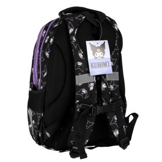 Plecak 28x41x14 1zamek 5kieszeni Kuromi black ST. MAJEWSKI 693717