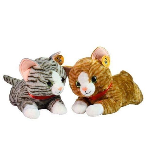 Pluszak 23 cm Kot z głosem siedzący pręgowany DEEF DE.4206