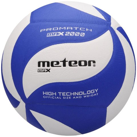 Piłka siatkowa Meteor Max 2000 niebiesko-biała 10086 Piłka siatkowa Meteor Max 2000 niebiesko-biała 10086