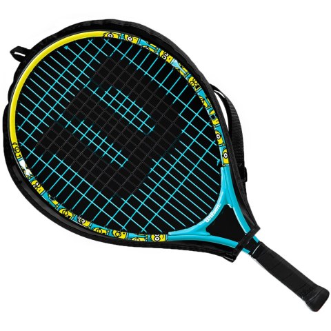 Rakieta do tenisa ziemnego Wilson Minions 2.0 JR 19 3 1/2 niebeisko-żółta WR097010H Rakieta do tenisa ziemnego Wilson Minions 2.0 JR 19 3 1/2 niebeisko-żółta WR097010H