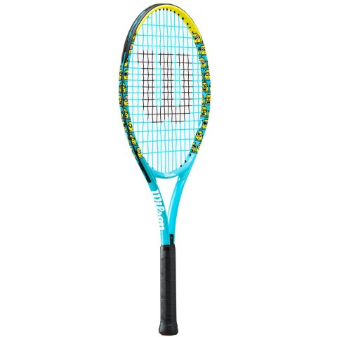 Rakieta do tenisa ziemnego Wilson Minions 2.0 JR 25 3 7/8 niebiesko-żółta WR097310H Rakieta do tenisa ziemnego Wilson Minions 2.0 JR 25 3 7/8 niebiesko-żółta WR097310H
