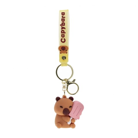 Brelok gumowy Kapibara 5cm z opaską mix A 12 500410 BMG