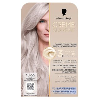 H CREME SUPREME farba 10-55 Platinum Silver Blond&