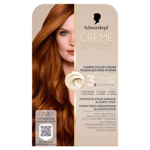 H CREME SUPREME farba 7-7 Copper Dark Blonde&