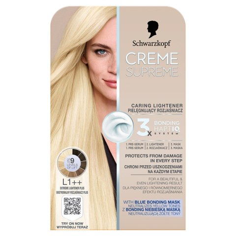 H CREME SUPREME farba Lightener L1++&