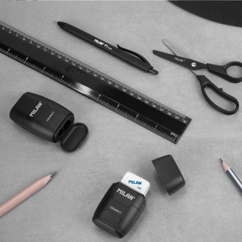 Linijka elastyczna MILAN SHADOW 30 cm, czarna