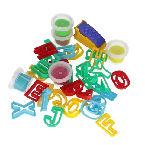 Masa plastyczna z akcesoriami Literki MEGA CREATIVE 570733