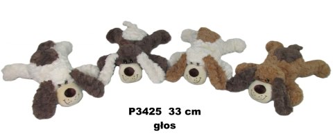 PLUSZAK PIES Z GLOSEM 33CM LEZACY 4KOL SA
