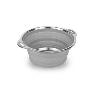 PLATINET SILICONE FOLDABLE CAMPING BOWL MISKA SKŁADANA SILIKONOWA 2,5 L GREY [46302]