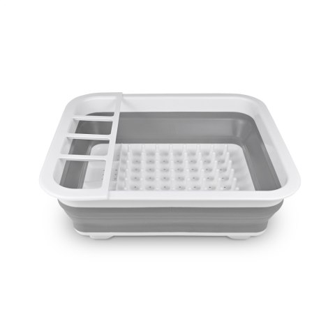 PLATINET SILICONE FOLDABLE CAMPING DISH RACK OCIEKACZ NA NACZYNIA SILIKONOWY SKŁADANY 36.5x31xH13(5.8)cm GREY [46304]