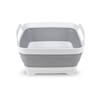 PLATINET SILICONE FOLDABLE CAMPING WASHING SINK ZLEWOZMYWAK SILIKONOWY SKŁADANY 30.5x30xH20(7)cm GREY [46303]