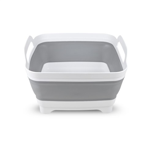 PLATINET SILICONE FOLDABLE CAMPING WASHING SINK ZLEWOZMYWAK SILIKONOWY SKŁADANY 30.5x30xH20(7)cm GREY [46303]