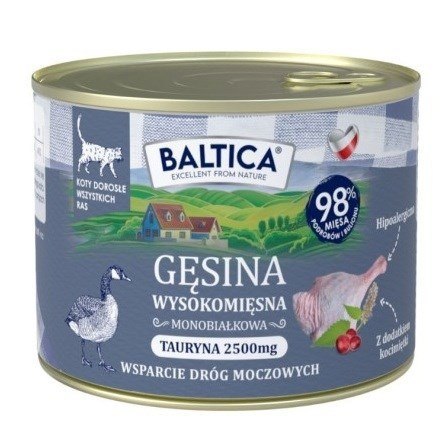 BALTICA SMAKI REGIONÓW Kot dorosły Gęsina 185g