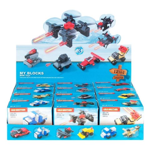 Klocki konstrukcyjne 9x7x5 Pojazdy MEGA CREATIVE 456246