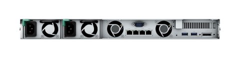 NAS Synology RS822RP+; 1U RACK; 4x (3.5" SATA HDD/2.5" SATA SSD); AMD Ryzen V1500B; 2 GB DDR4 ECC SODIMM (max. 32GB), 4x 1GbE RJ