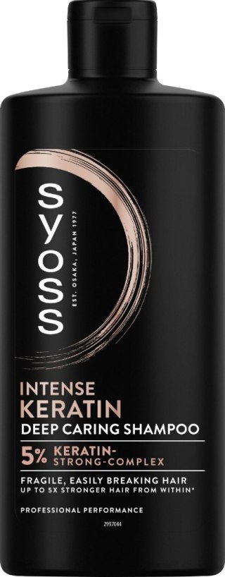 SYOSS Keratin Szampon wygładzający do włosów łamliwych 440 ml