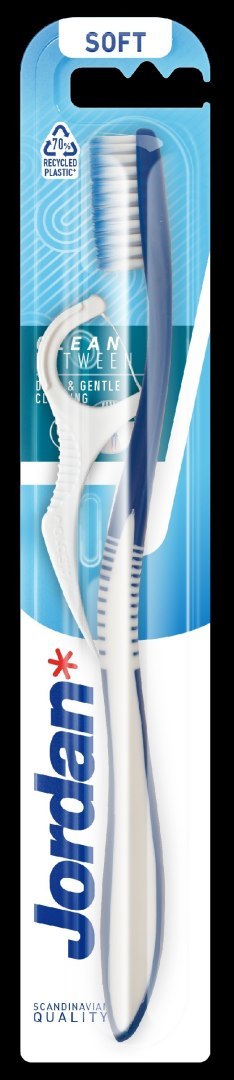 JORDAN Szczoteczka do zębów z flosserem CLEAN BETWEEN Soft