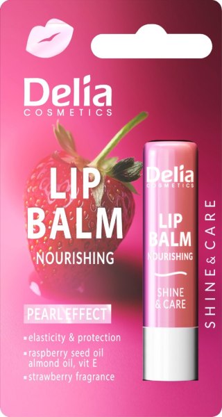 DELIA Lip Balm SPF 30 Pomadka do ust ochronna Truskawka 4.8g