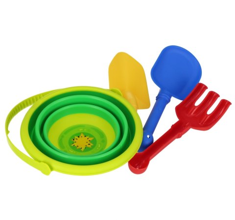 Wiaderko do piasku składane z akcesoriami MEGA CREATIVE 578125