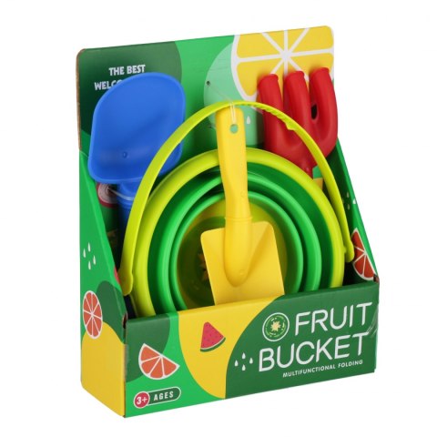 Wiaderko do piasku składane z akcesoriami MEGA CREATIVE 578125