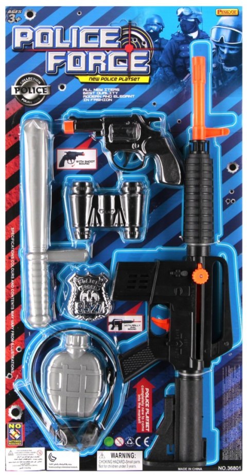 Zestaw Policja pistolet z dzwiekiem MEGA CREATIVE 545715