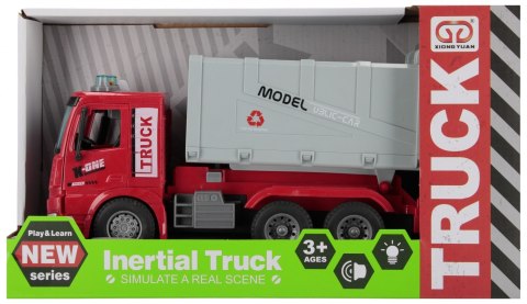 Auto ciężarowe Śmieciarka na baterie światło/dźwięk MEGA CREATIVE 577469