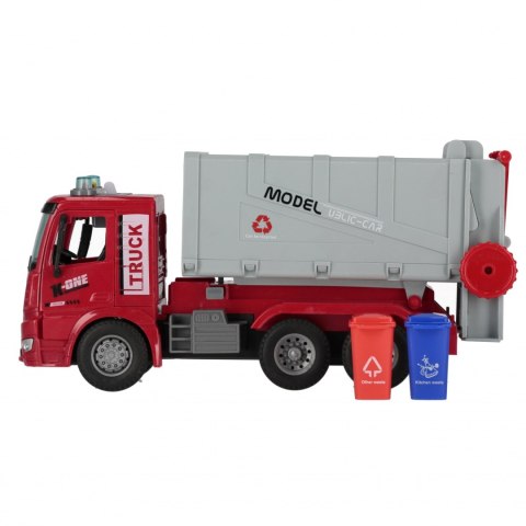 Auto ciężarowe Śmieciarka na baterie światło/dźwięk MEGA CREATIVE 577469