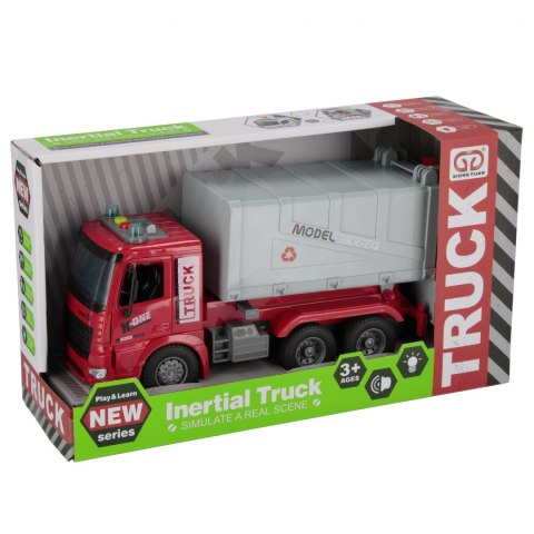 Auto ciężarowe Śmieciarka na baterie światło/dźwięk MEGA CREATIVE 577469