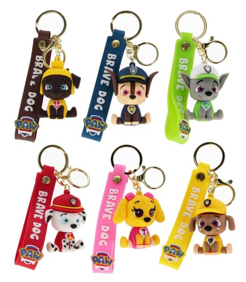 Brelok gumowy 5 cm Pies z opaską A 12 TRIFOX B-3602