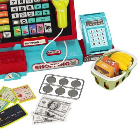 Kasa sklepowa na baterie z akcesoriami MEGA CREATIVE 543465