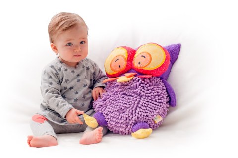 PODUSZKA PLUSZ SOWA HOKU 30X47 B/C