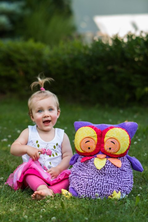 PODUSZKA PLUSZ SOWA HOKU 30X47 B/C