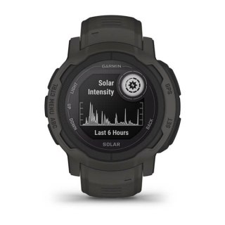 Zegarek sportowy Garmin Instinct 2 Solar Graphite 45mm Grafitowy