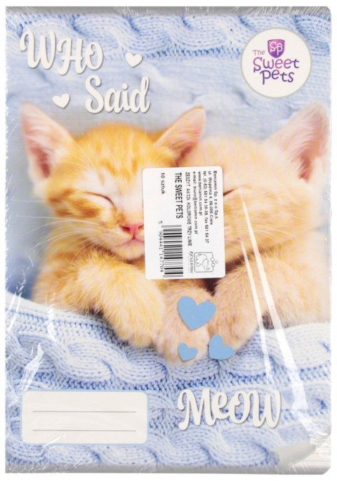 Zeszyt A4/32 kartki linia kolorowa The Sweet Pets A 10 BENIAMIN 147698 BEN
