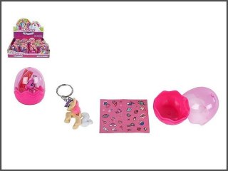 Brelok Jednorożec 5cm w jajku z naklejkami